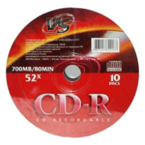 Диск VS CD-R 700Mb 52х Shrink/10