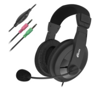 Гарнитура полноразмерная Ritmix RH-524M, 2м, AUX 3.5мм, черный