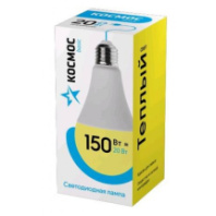 Лампа cветодиодная КОСМОС "Basic" А60 20Вт Е27 220v 3000K (Теплый свет, аналог 150 вт)