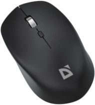 Мышь DEFENDER Velvet MB-406, АКБ, 2.4ГГц+Bluetooth, беспр.,опт.,3кн., 800-1600dpi, черный