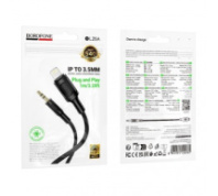 Кабель BOROFONE BL25A Lightning - AUX 3.5мм (шт/шт), ТПЭ, 1м, черный Кабель BOROFONE BL25A Lightning - AUX 3.5мм (шт/шт), ТПЭ, 1м, черный