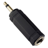 Переходник AUX 3.5мм - 6.3мм (шт/гн) стерео, Perfeo