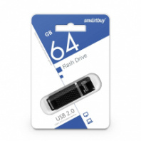 Накопитель USB 64Gb SmartBuy Quartz Black