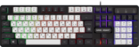 Клавиатура DEFENDER Dark Knight GK-077 RU, USB, Rainbow, мембран.,104 кл., белый/черный