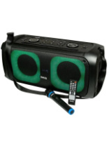 Колонка Dialog Oscar AO-250, 60W RMS, Karaoke, Bluetooth+FM+USB+SD+LED, беспр, микрофон, черн