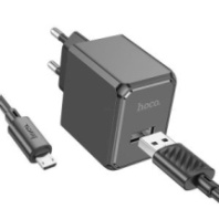 СЗУ Hoco CS11A, 1USB, 2.1A + MicroUSB 1м, черный СЗУ Hoco CS11A, 1USB, 2.1A + MicroUSB 1м, черный