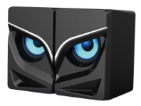 Ак. система 2.0 Qumo Rage AS005, 10Вт USB/AUX 3.5мм/синяя подсветка/объемное звучание черный Ак. система 2.0 Qumo Rage AS005, 10Вт USB/AUX 3.5мм/синяя подсветка/объемное звучание черный