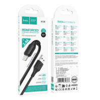 Кабель HOCO USB - Lightning X120, 2.4А, ПВХ, 1м, черный