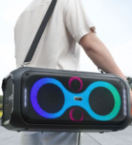 Колонка BOROFONE DR11 50Вт (FM+AUX+USB+microSD+Bluetooth+TWS+ПДУ+бесп. микрофон) черный