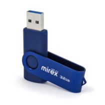 Накопитель USB 32Gb Mirex Swivel Deep Blue 3.0