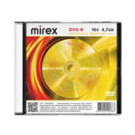 Диск Mirex DVD-R 4,7Gb 16x Slim case Диск Mirex DVD-R 4,7Gb 16x Slim case