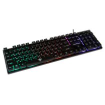 Клавиатура Nakatomi Gaming KG-23U, USB, RGB, мембран.,104кл., черный