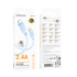 Кабель BOROFONE MicroUSB BX115, 2.4А, ПВХ, 1м, синий Кабель BOROFONE MicroUSB BX115, 2.4А, ПВХ, 1м, синий