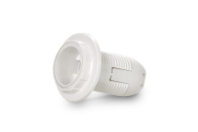 Патрон Е14 SmartBuy пластиковый с кольцом, термостойкий пластик, белый (SBE-LHP-sr-E14)