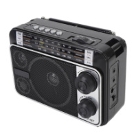 Радиоприёмник Ritmix RPR-161 (FM+USB+microSD+BТ+фонарик) Black