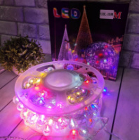 LED гирлянда Нить-шарики, 120 светодиодов, внутренняя, мультиколор, 30м, 220В