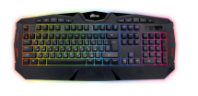 Клавиатура RITMIX RKB-555BL, USB, RGB, мембран.,104кл., 19 AntiGhost, черный