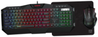 Набор игровой Qumo Dominator K66/M83, клавиатура+мышь+коврик, черный