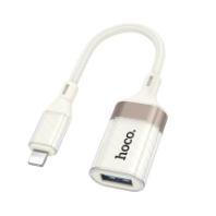 Кабель Hoco UA39 OTG USB (гн) - Lightning (шт), 0.12м, абрикосовый Кабель Hoco UA39 OTG USB (гн) - Lightning (шт), 0.12м, абрикосовый