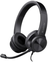 Гарнитура полноразмерная Defender Tune 150, 1.8м, 2*AUX 3.5мм, черный