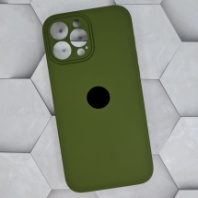 Чехол-накладка для iPhone 13 Pro Max Silicone Case, с закрытой камерой, хаки