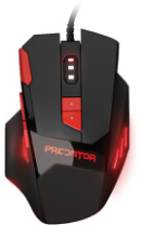 Мышь Qumo M80 Predator, подсвет.4цв.,игров.,пров.,опт.,8кн., 1200-3200dpi, черный/красный Мышь Qumo M80 Predator, подсвет.4цв.,игров.,пров.,опт.,8кн., 1200-3200dpi, черный/красный