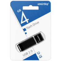 Накопитель USB 4Gb SmartBuy Quartz Black