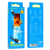 Кабель BOROFONE MicroUSB BX86, 2.4A, силиконовый, 1м, черный