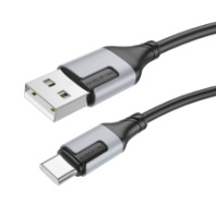 Кабель BOROFONE USB - Type-C BX101, 3А, ПВХ, 1м, черный