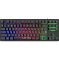 Клавиатура DEFENDER Dark Lord GK-580, USB, Rainbow, мембран.,87кл., черный