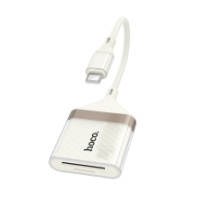 Card Reader Hoco UA40A (Type-C - MicroSD/SD) абрикосовый