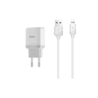 СЗУ Hoco C22A, 1USB, 2.4А + Lightning 1м, белый 1/41 (мятая упаковка) СЗУ Hoco C22A, 1USB, 2.4А + Lightning 1м, белый 1/41 (мятая упаковка)