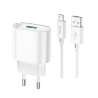 СЗУ Hoco C109A, 1USB, 10.5W, 2.1A + MicroUSB 1м, белый СЗУ Hoco C109A, 1USB, 10.5W, 2.1A + MicroUSB 1м, белый