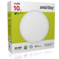 Cветодиодный (LED) светильник SmartBuy потолочный-10w/6000K/IP20 Wt (SBL-White-10-Wt-6K)