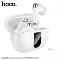 Гарнитура Bluetooth Hoco EQ26, TWS, внутриканальная, шумоподавление, белый Гарнитура Bluetooth Hoco EQ26, TWS, внутриканальная, шумоподавление, белый