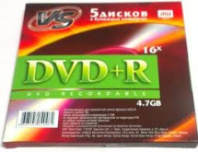 Диск VS DVD+R 4,7Gb 16x конверт/5