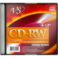 Диск VS CD-RW 700Mb 4-12x Slim/5 Диск VS CD-RW 700Mb 4-12x Slim/5