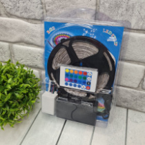 Светодиодная лента мультиколор с ПДУ и блоком питания, 10м