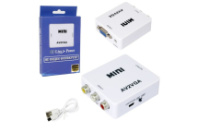 Переходник 3RCA in - VGA out (гн/гн) Live Power H128 Mini белый