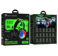 Гарнитура полноразмерная Hoco W119, игровая, 2м, USB 7.1, черный