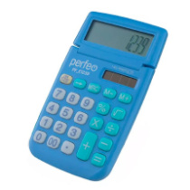 Калькулятор карманный Perfeo PF_Е1239, 12 разр, синий