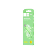 Кабель vDENMENv USB - Type-C D07T, 2.4А, силиконовый, 1м, зеленый