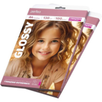 Бумага Perfeo глянцевая A4 , 130г/м. 100л