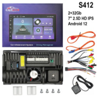 Автомагнитола 2Din CarLive CRL-116 (IPS 7"/FM/Bluetooth/GPS/Android 14/DSP-усилитель/2+32Gb) черный