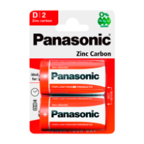 Батарейка Panasonic Zinc Carbon R20 (D) BL2 2/24/120