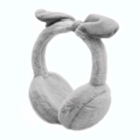 Наушники полноразмерные DMZ-112, AUX 3.5мм, меховые, с бантиком, серый Наушники полноразмерные DMZ-112, AUX 3.5мм, меховые, с бантиком, серый