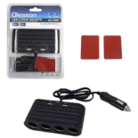 Разветвитель прикуривателя Olesson 1654, 4 выхода+2USB+Type-C, 12V/24V, 120W, черный (A4711) Разветвитель прикуривателя Olesson 1654, 4 выхода+2USB+Type-C, 12V/24V, 120W, черный (A4711)