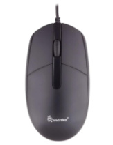Мышь SmartBuy 208 One, USB, пров.,опт.,3кн., 1200dpi, черный