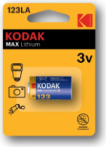 Батарейка Kodak Max CR123 (CR17345/16340) BL1 6/12/5760