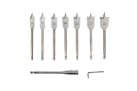 Набор сверл REXANT перовых по дереву 14-16-18-20-22-25-30х152 мм, 9 шт Набор сверл REXANT перовых по дереву 14-16-18-20-22-25-30х152 мм, 9 шт